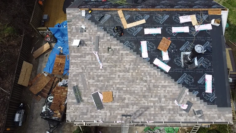 White Glove Roofing team performing a residential roofing installation in Antioch, TN